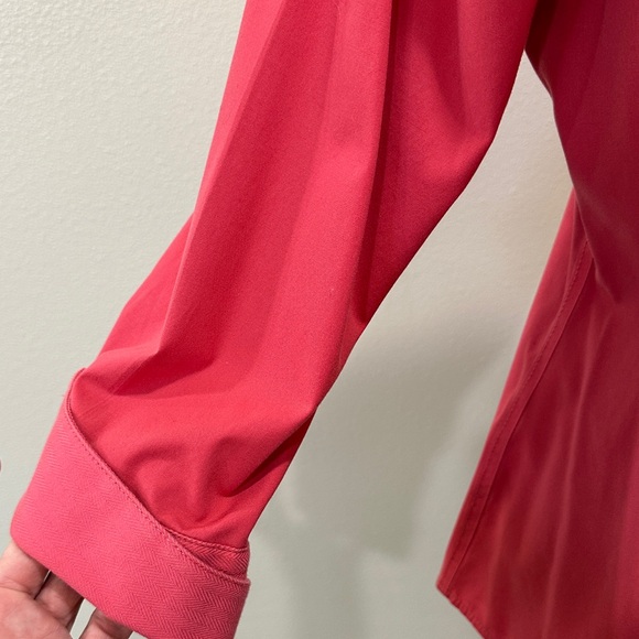 Talbots Coral Button-Down Shirt - Picture 3 of 4